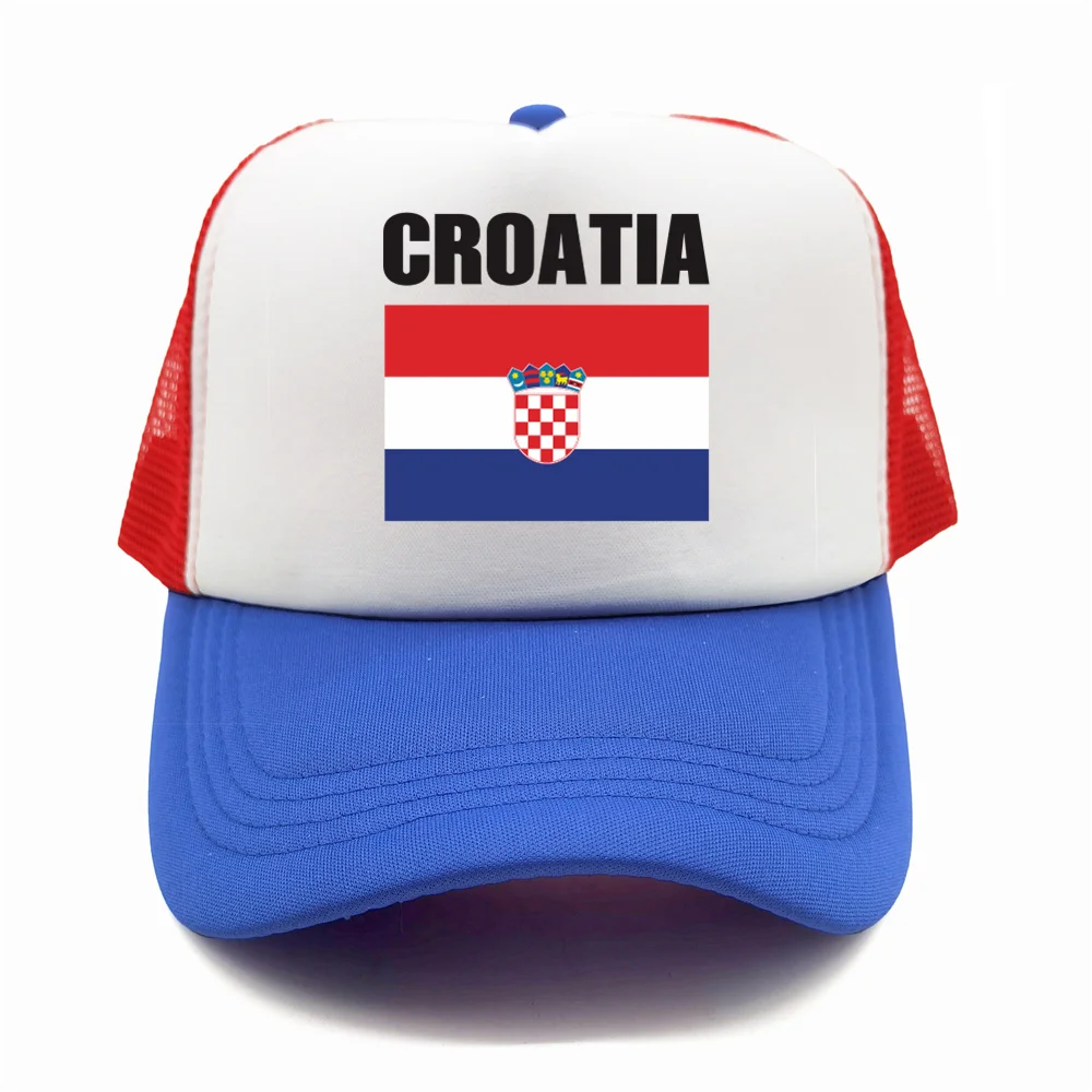 Croatia Flag Trucker Hat Men Cool Hat Country Fans Baseball Cap Summer Outdoor Mesh Net Dad Gift Snapback Caps
