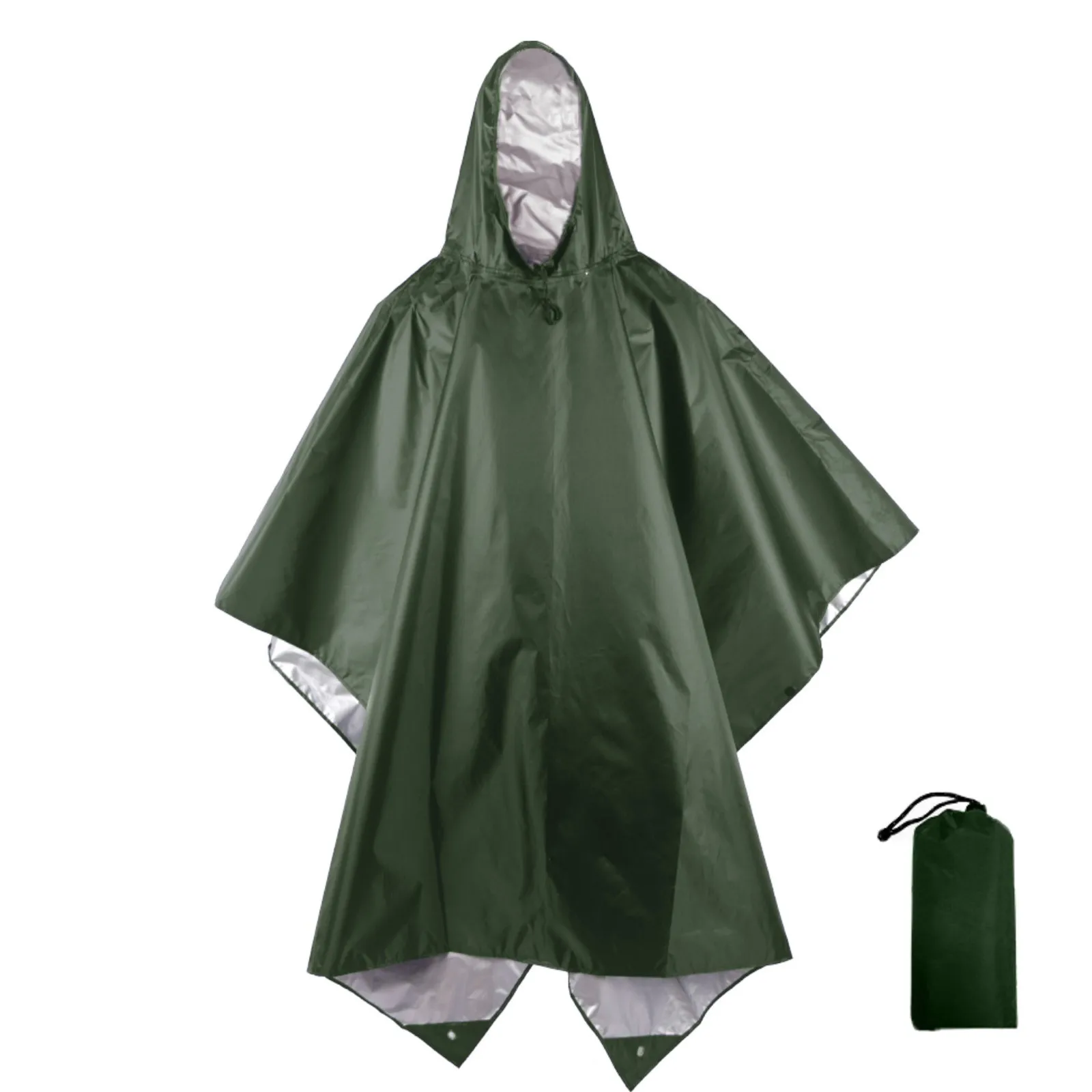 

Outdoor Military Raincoat Hooded Sleeve Waterproof Rain Poncho Motorcycle Women Men Raincoat Camping Hiking Travel Rainwear