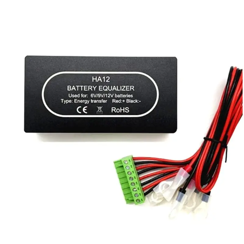 ●HA12 48V Battery Equalizer Balancer For Battery Pack For With Built-In BT Monitoring Functionality Voltage Regulation 4X(6-12)V