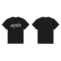 Avicii A God LOGO Tim Bergling EDM Electric Syllables Around Top 100 DJ Printed Graphic T-shirt Men's women Clothing Streetwear