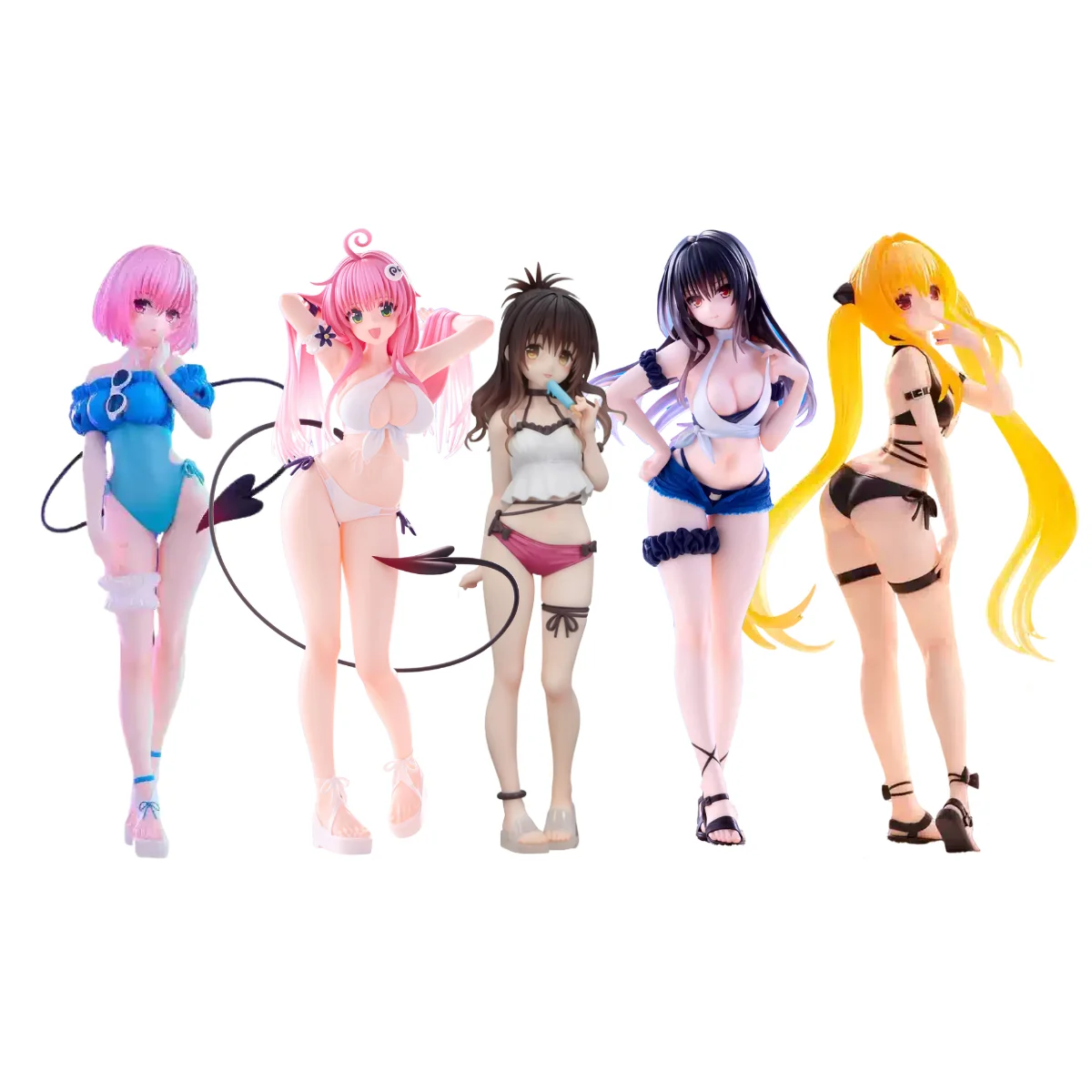

[Original] Genuine Furyu To Love-Ru Darkness Trio-Try-It Figure Yuuki Mikan Momo Golden Darkness Kotegawa Yui Lala Figure Model