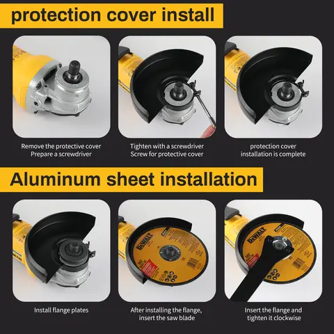 DEWALT DCG406 - 20V उच्च-प्रदर्शन ब्रशलेस कॉर्डलेस एंगल ग्राइंडर (125mm, M14) - बेहतरीन कटिंग और पॉलिशिंग 6 best sales ताररहित चक्की - №3