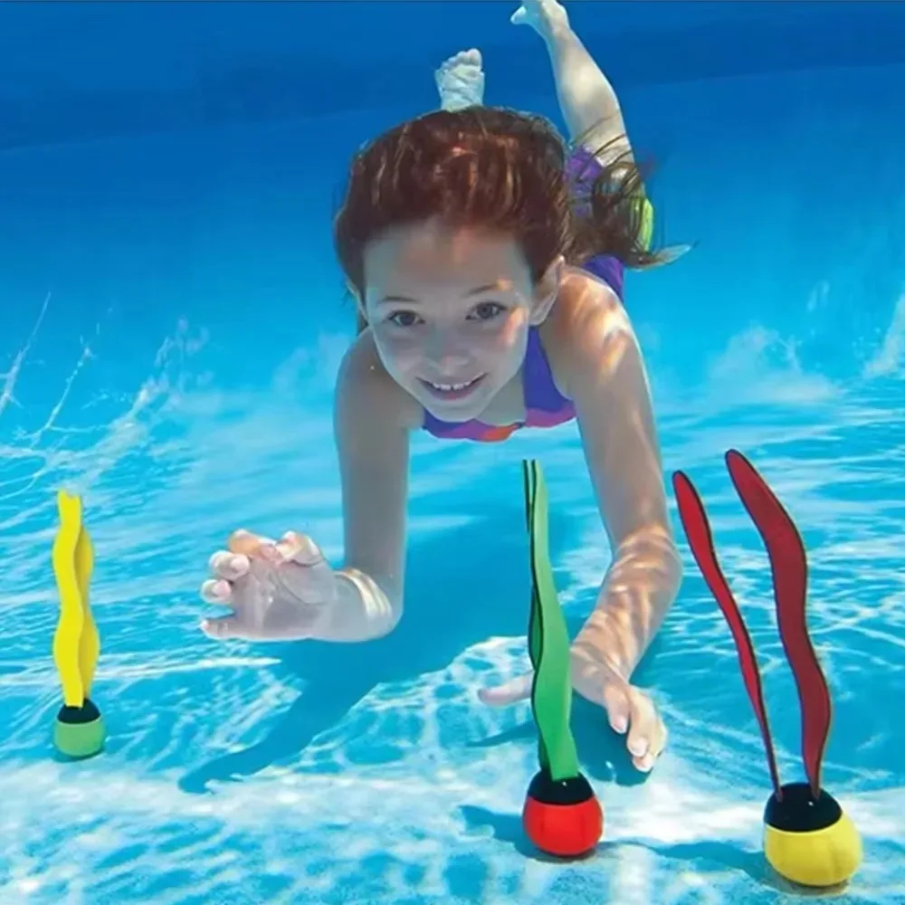 Jouets de piscine formes de plantes marines jouets d'entraînement de plongée sous-marine jouets flottants sous-marins de piscine pour enfants