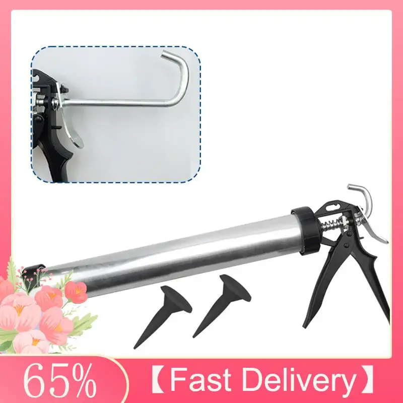 ~Latest Model Structural Glue Gun Aluminum Alloy Glue Gun Lightweight Soft Glue Gun Revolving Frame Caulking Tubular