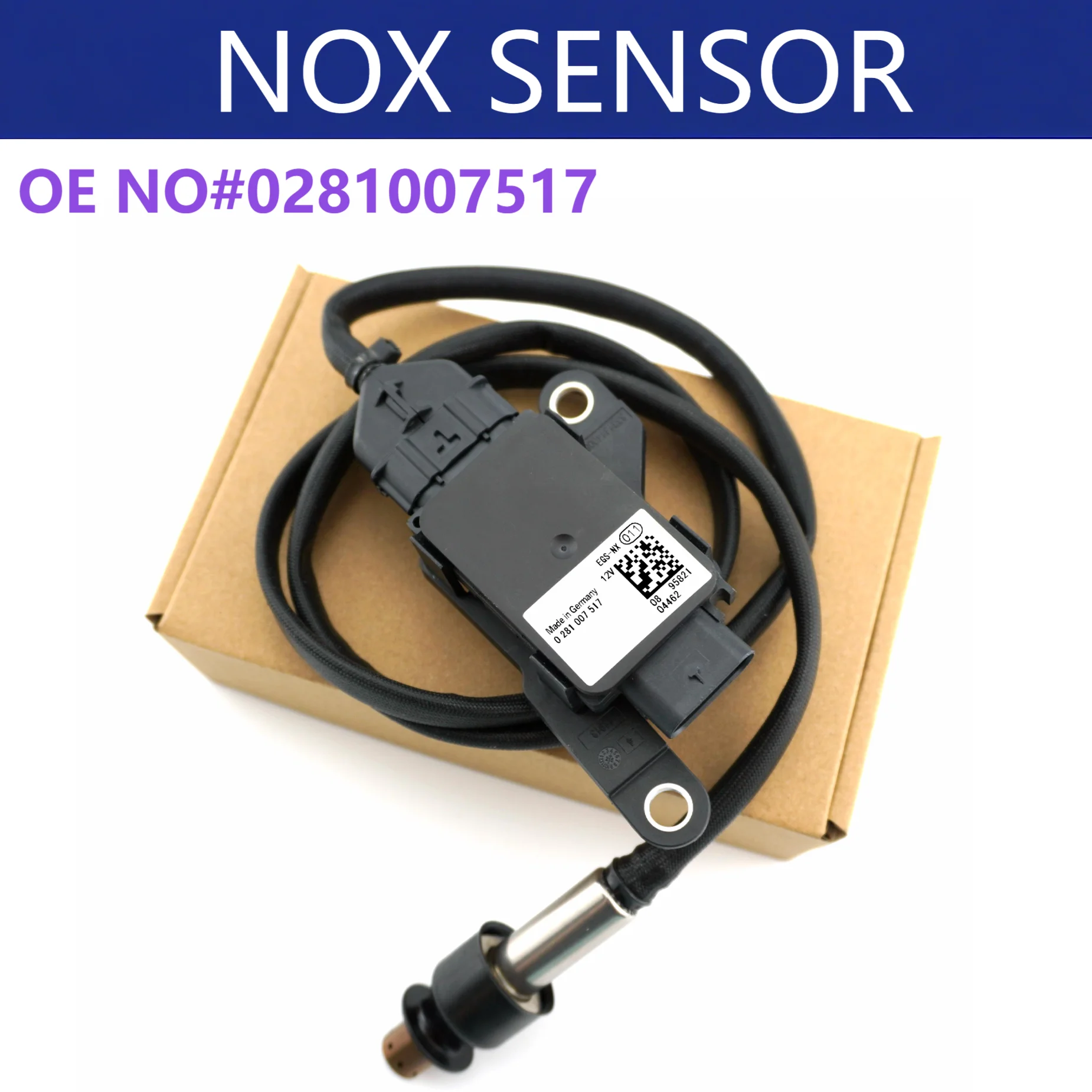 NEW Nitrogen Oxygen Sensor 0281007517 High Quality NOx Sensor for Bosch 12V Truck Engine Parts