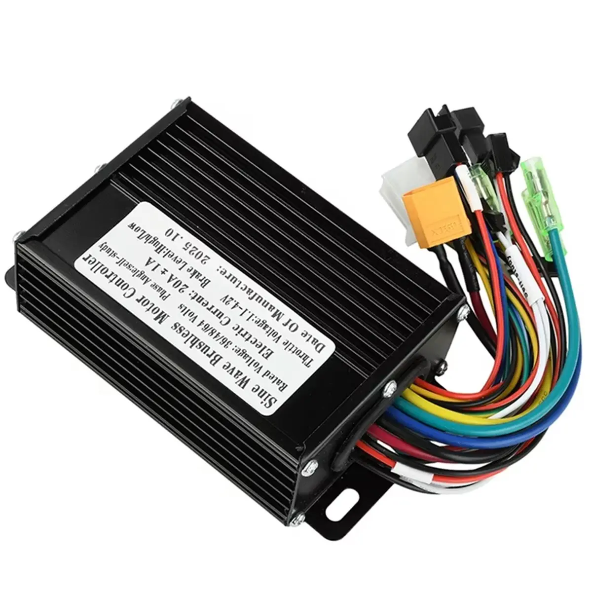 

XFDZ 36V/48V 350W-500W 20A Sine Wave Brushless Motor Controller Suitable for SM Connector 2 Protocol LCD Meter Electric Bike