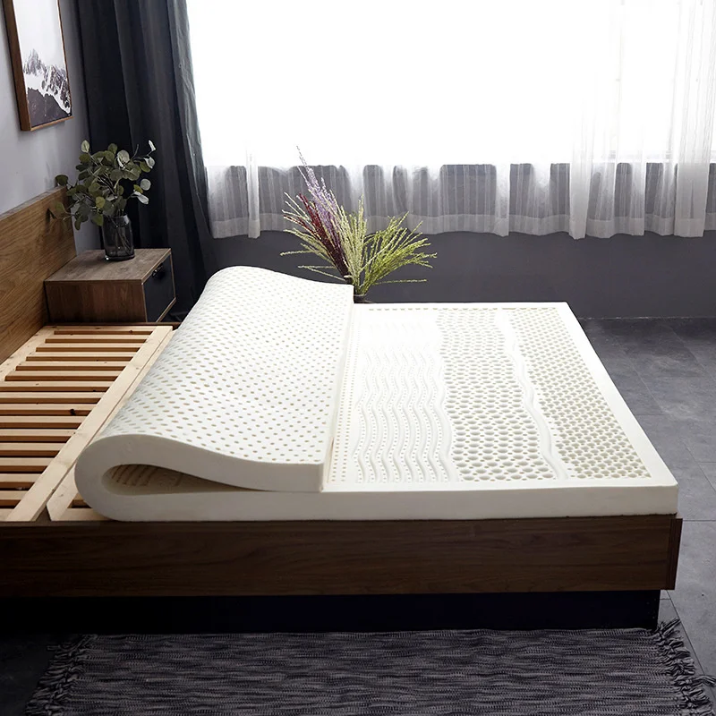 Thailand Natural 100% Latex Mattress Wholesale Student home hotel luxury top Tatami Mat Royal Gift Latex Mats