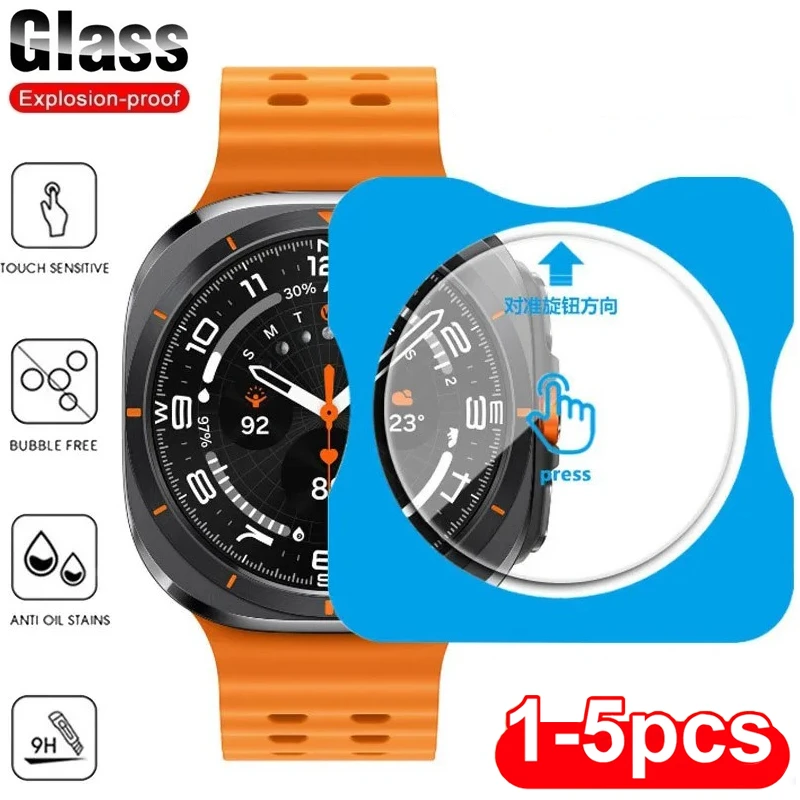Gehärteter Glasfilm für Samsung Galaxy Watch Ultra 47mm 8 7 6 5 4 40mm 44mm Classic 43 42 46mm Displayschutz für Galaxy Watch