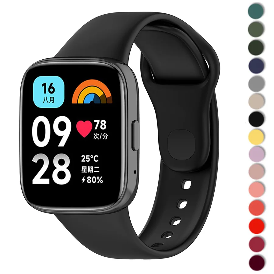 

Silicone Band For XiaoMi Redmi Watch 3 active Accessories Replacement Wristband sport bracelet Correa RedMi Watch 3 lite Strap