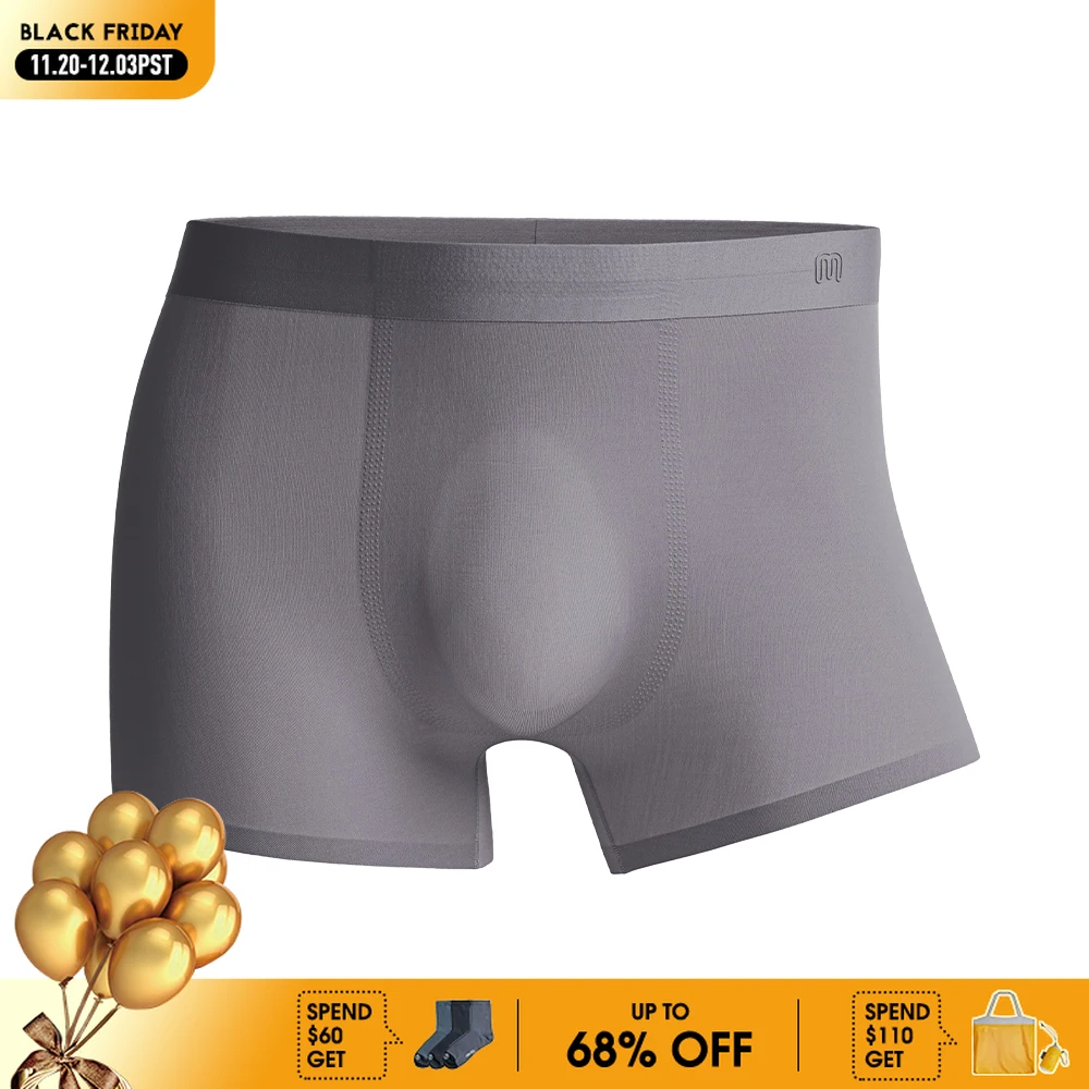 

Maden 3 шт. крутые трусы-боксеры мужские дышащие 7А антибактериальное удобное нижнее белье однотонные эластичные большие плавки