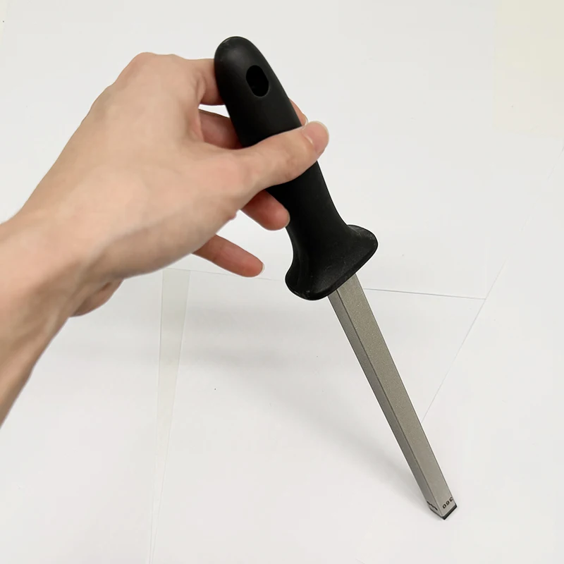 8/10/12-inch 2026 New Quadrilateral Sharpening Rod, 360/600# Diamond Sharpening Stone, Home And Outdoo Portable Sharpener Tools