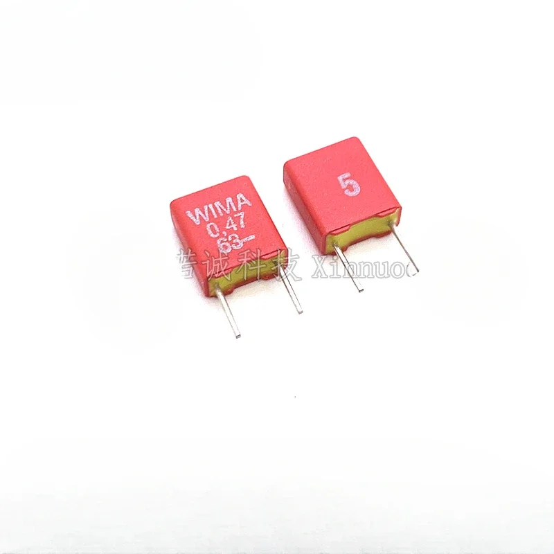 

5 шт./10 шт. WIMA MKS2 0,47 мкФ U47K63 63V0,47 мкФ 10% фольгированный пленочный конденсатор 470 нФ 474 шаг = 5 мм