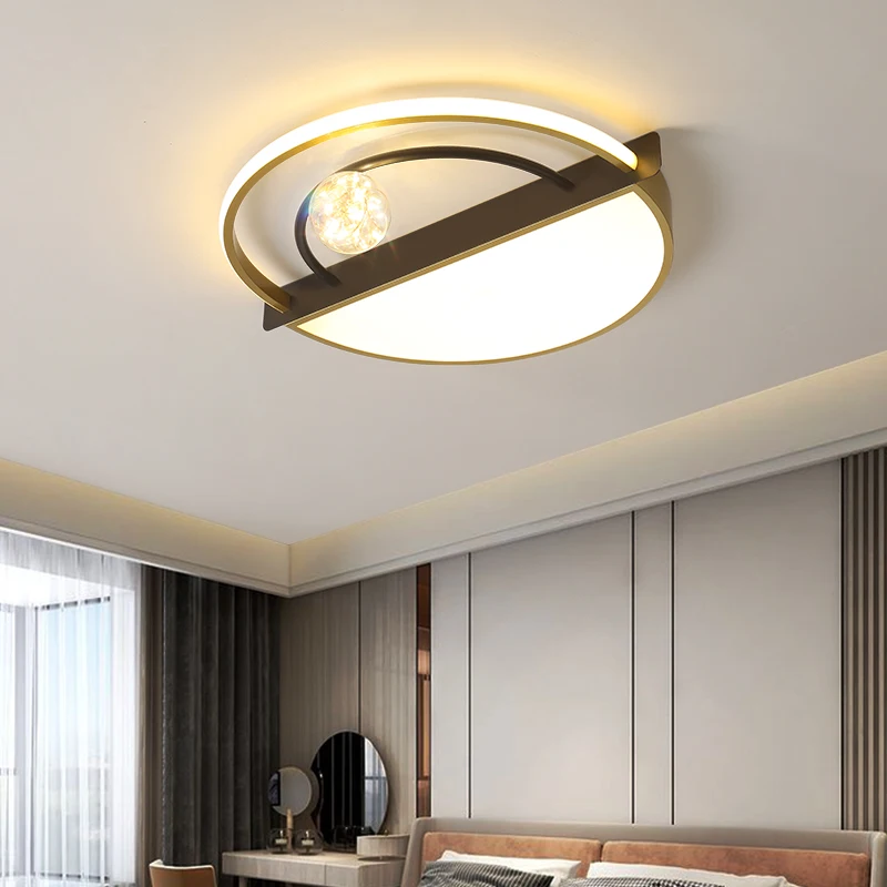 

Round LED Chandelier For Bedroom Kitchen Dining Room Villa Office Restaurant Hotel Living Room Coffee Bar Foyer Indoor Home Lamp