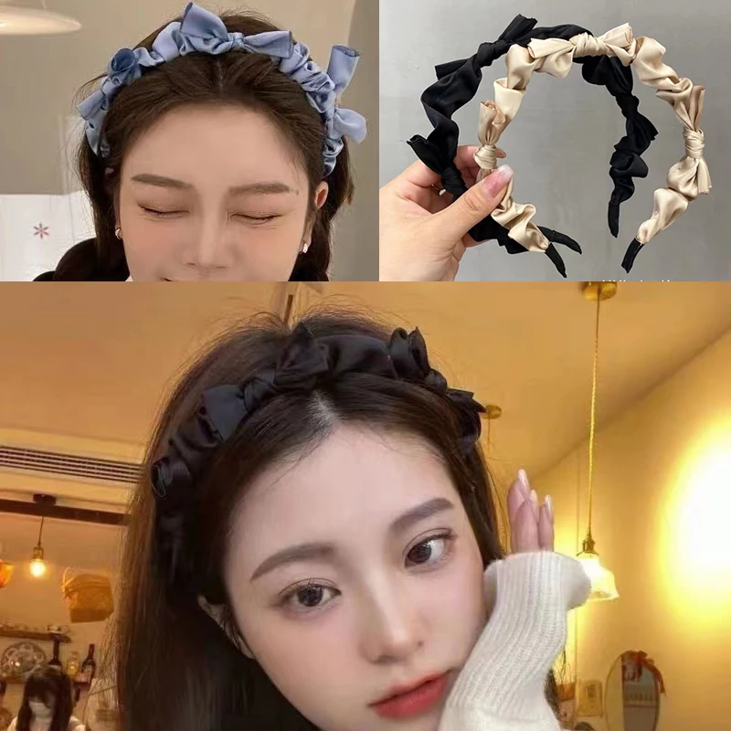 Diadema con lazo de Lolita para mujer, accesorios para el cabello de Lolita, lolita de diadema de anime japonés, accesorios para el cabello