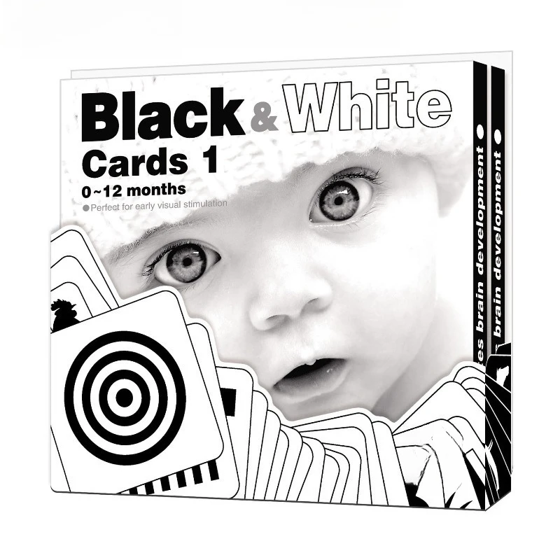 

《Vision development black and white early education cards for parent-child communication toys》Vision Development Cards