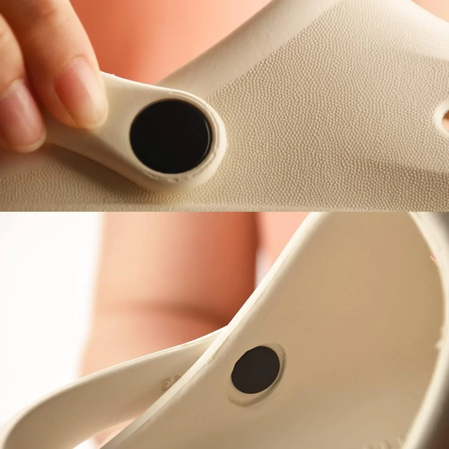 6 Sets Ersatznieten für Riemen, kompatibel mit Clog-Strandschuhriemen, 16 mm Größe, Nieten zur Reparatur – Detail 1