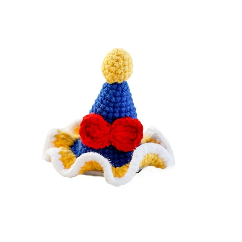 

*Cute dog hairpin pet cat hairpin knitted three-dimensional rabbit ear clip hair jewelry