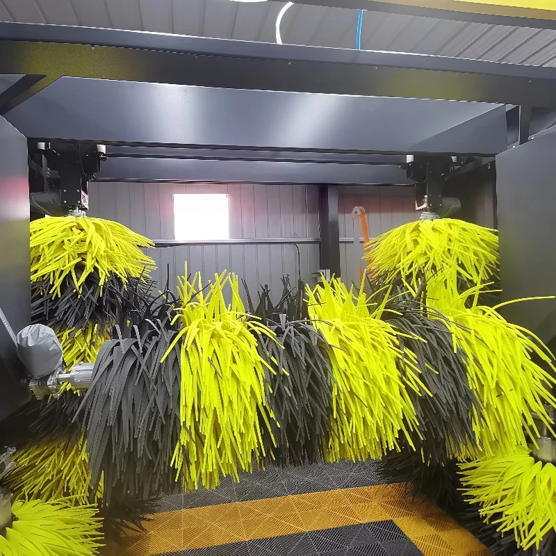 Customized High-quality Electric Large-scale Outdoor Automatic Car Wash System Five Brushes Stainless Steel Construction Install