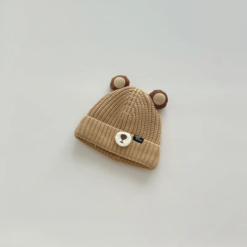 1 2 3 4 5 6 Years Kids Winter Knitted Hats Fashion New Korea Boy Girl Toddler Keep Warm Wool Hat Cute Children\'s Beanies Cap