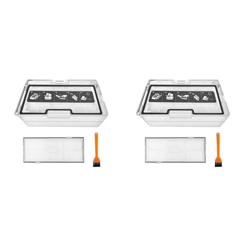 -صندوق غبار سبتمبر 2X لـ Xiaomi Roborock S8 Pro Ultra /S8/S8+T7S/G10S صندوق قمامة المكنسة الكهربائية الروبوتية مع فلتر