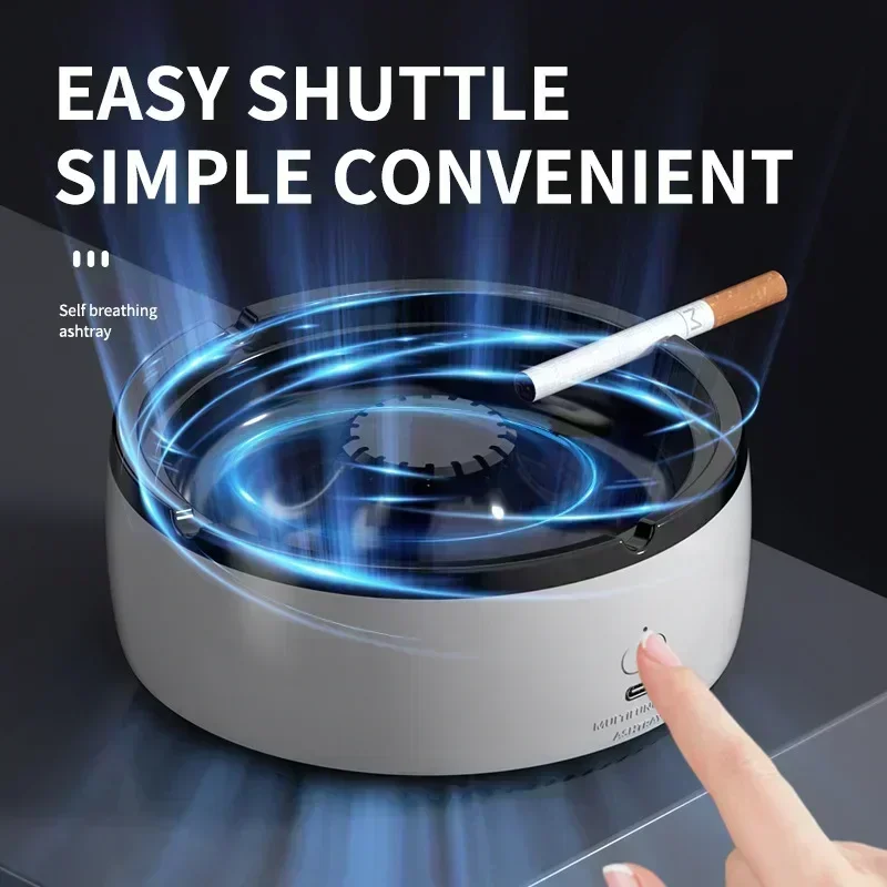 

Multifunctional Smokeless Ashtray USB Rechargeable Electric Ashtray for Car Indoor Outdoor Home Office