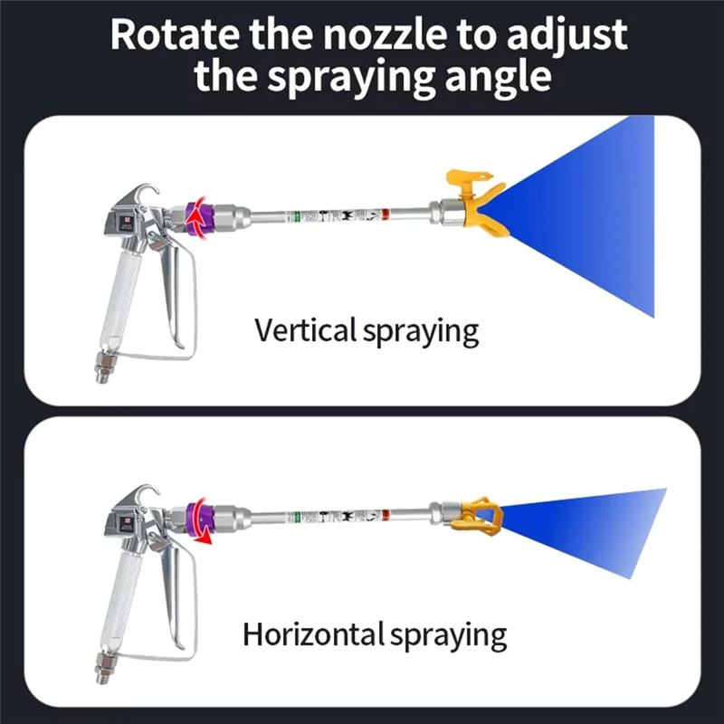 

ABKP-360° Rotation Airless Paint Spraying Fan Pivot Rotary Joint Airless Sprays Accessory Pivoting Swivel Connector