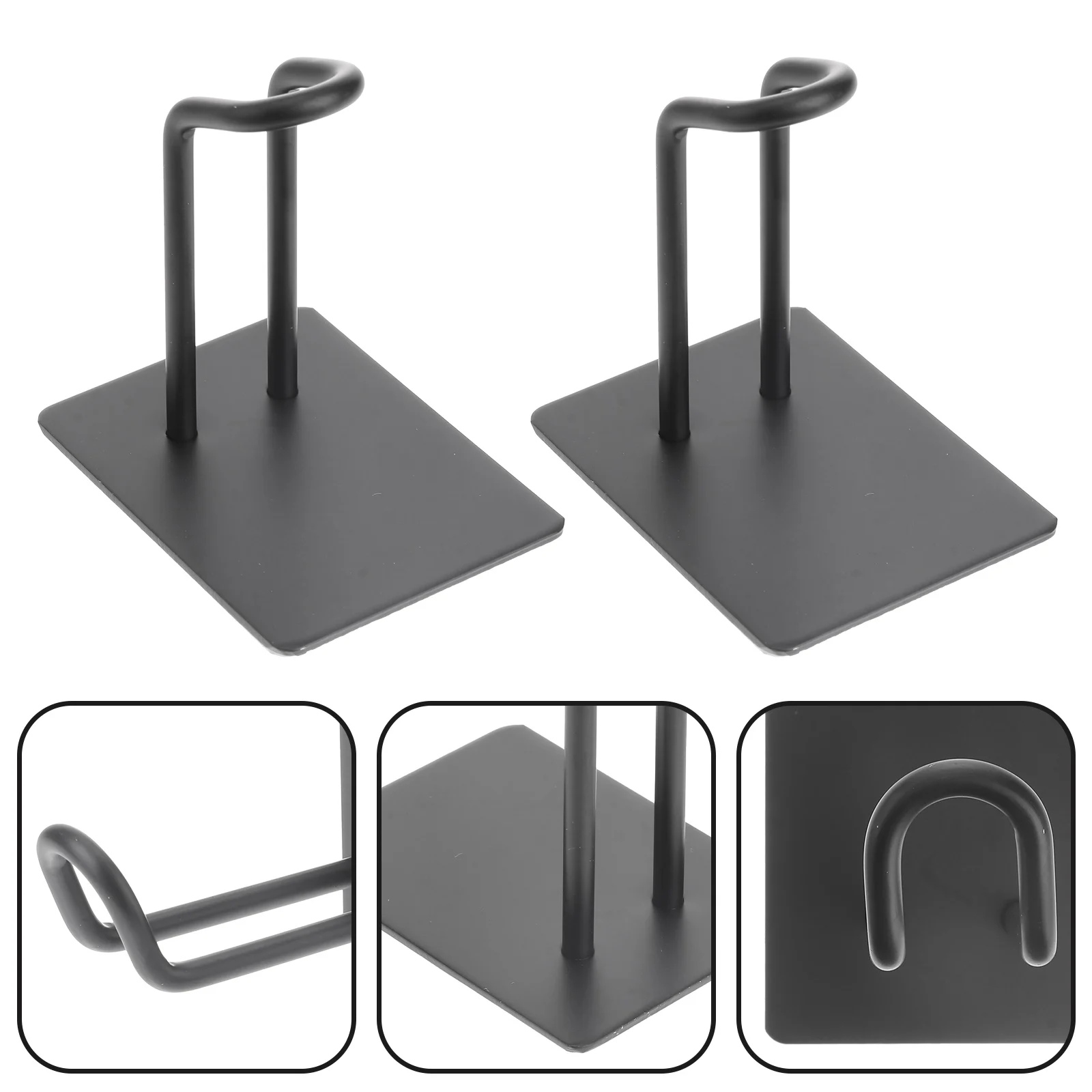 

Stainless Steel No Punch Wall Hooks Heavy Duty Adhesive Hanger Bathroom Towel Coat Rack Strong Load Bearing Space Saving Key Bag