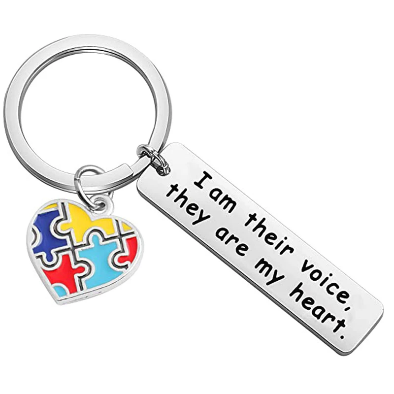 Autism Awareness Keychain ABA Therapist Thank You Appreciation Gifts for Autism Teacher Thank You Gifts Therapist Birthday Gift