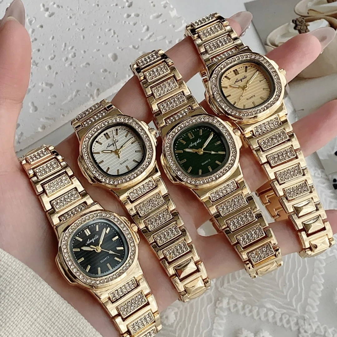 Luxury Square Watch For Woman Fashion Rhinestone Ladies Watch Elegant Women's Quartz Watches Simple Female Clock reloj mujer