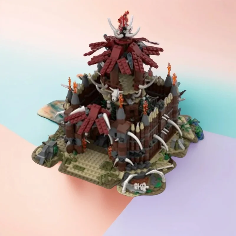 

1821PCS MOC Fantasy Movie Orc Watchtower Model DIY Creative Ideas Assembly Building Blocks Birthday Gift Display Collection Set