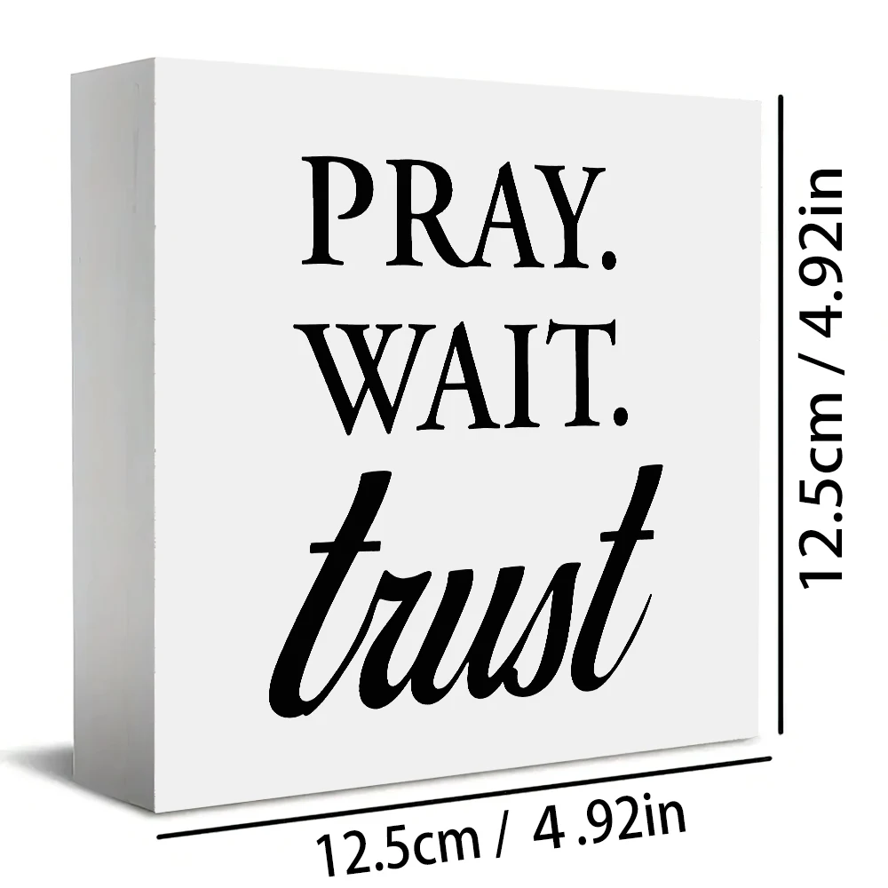 1 Wooden Decor Sign with Inspirational 