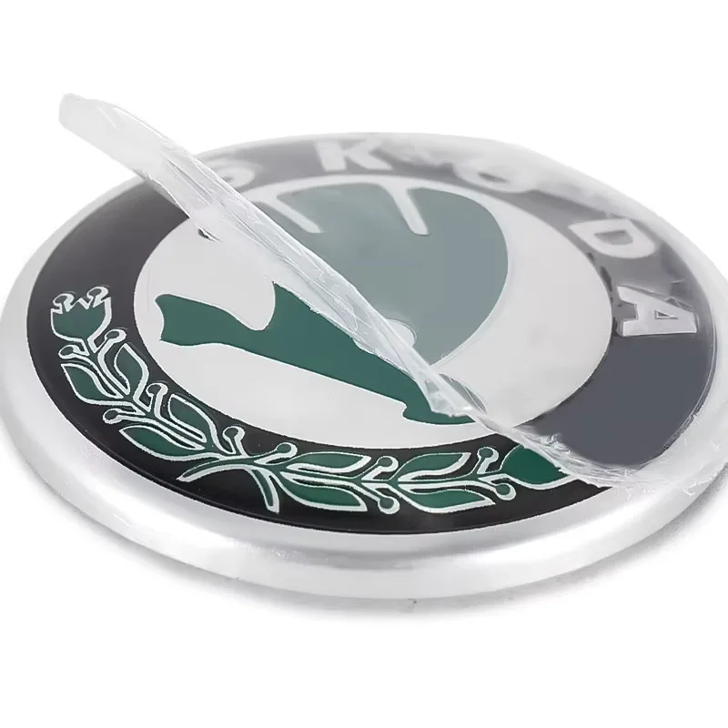 43mm Emblem For SKODA Octavia A5 Superb Fabia Karoq Kodiaq Yeti Rapid Car Styling Logo Steering Wheel Center Badge Sticker Decal