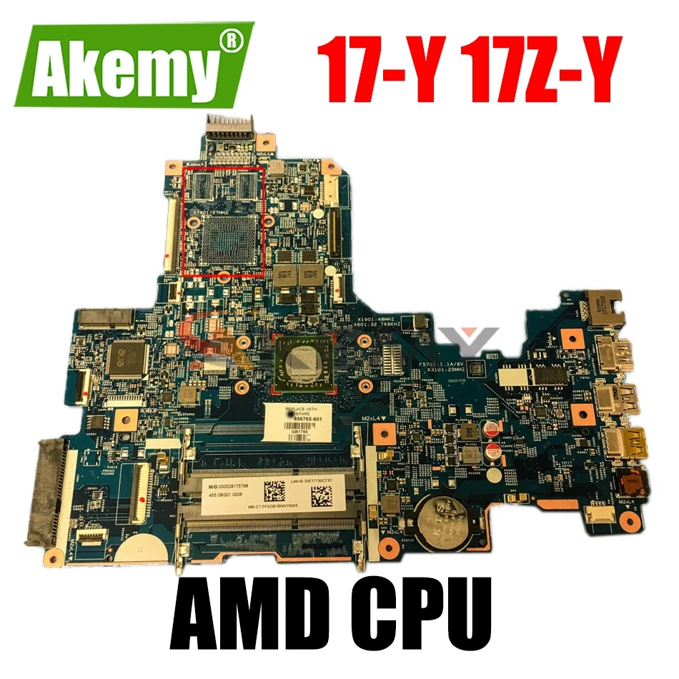 

For HP Pavillion 17-Y Notebook Motherboard 15286-1 856764-601 AM7310 Notebook Mainboard 17Z-Y Tested OK