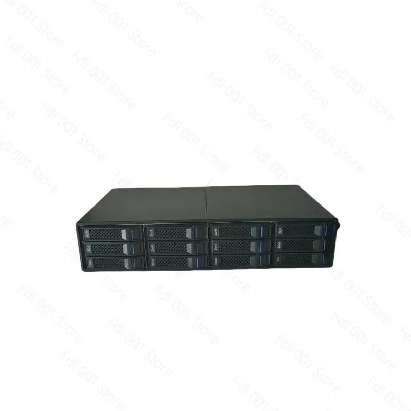 12-Bay Expansion Enclosure External Storage Box Expander Backplate Daisy-Chainable SAS/SATA HDD