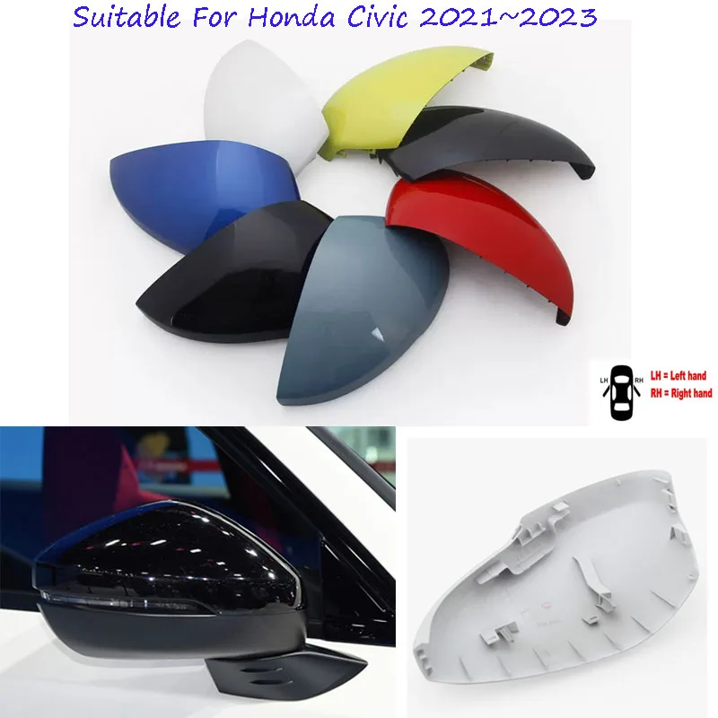 

Car Accessories For Honda Civic 2021-2023 Rearview Mirror Cover Reverse Mirror Shell Mirror Case Housing