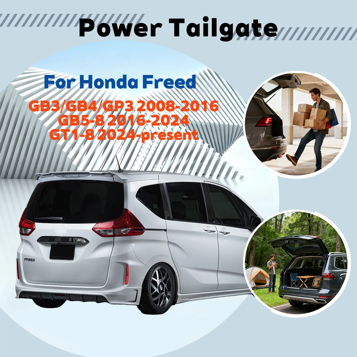 

Для Honda Freed GB3/GB4/GP3 GB5-8 GT1-8 автоматический подъемный электрический модуль блокировки задней двери, система закрытия, электрическая задняя дверь