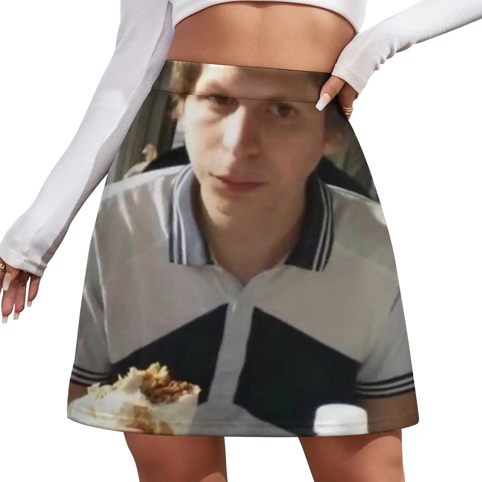 Michael Cera Eating Burrito Mini Skirt School skirt Women clothing women's skirt 2023 trend