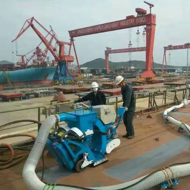 Premium Steel Surface Preparation Rust Coating Removal Plate Deck Floor Cleaning KLRO550 Industrial Movable Shot Blaster