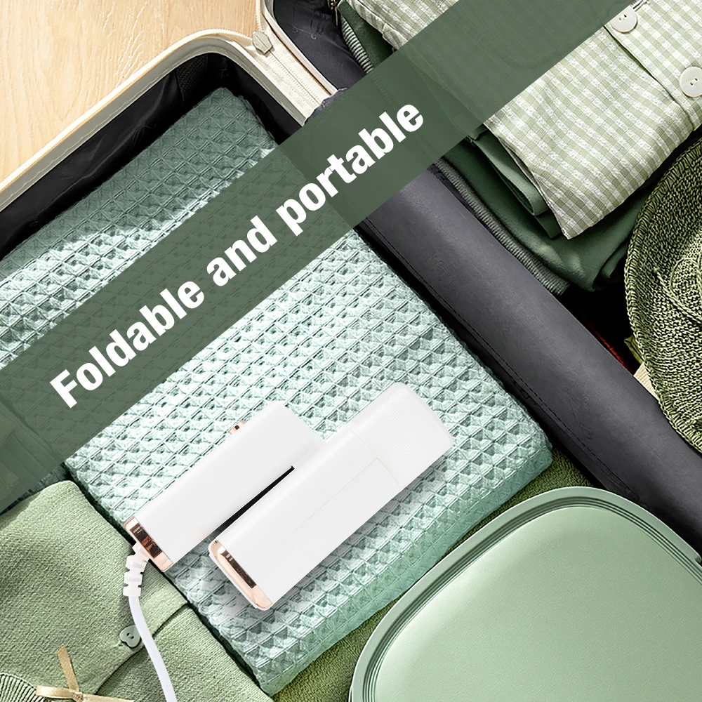 مُبخّر ملابس محمول باليد 1000 واط سريع الحرارة المقاوم للصدأ المحمولة طوي النسيج باخرة الحديد لإزالة التجاعيد استخدام السفر المنزلي