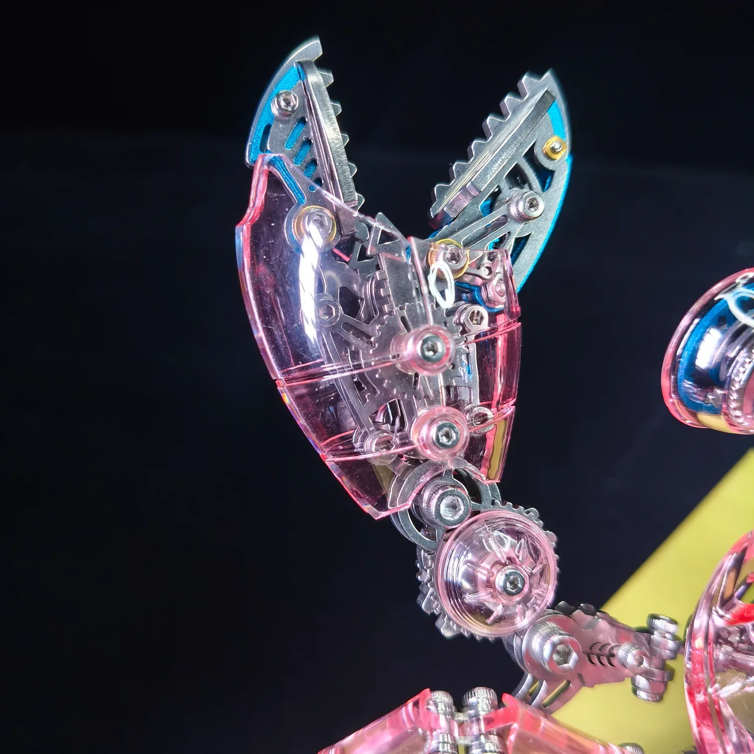 Zestaw DIY Mechaniczny Krab Metalowy Model Puzzle 3D Magnetyczna Lampka z Przyssawką Model do Składania Modny Ręcznie Robiony Prezent Zabawka