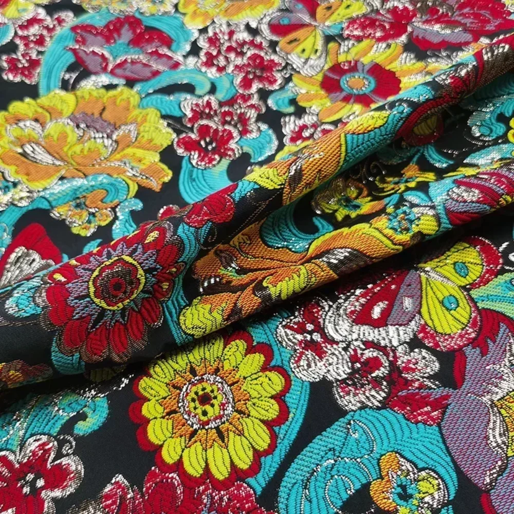 

Металлическая проволока, парча, жаккардовая ткань, аккуратная ветровка, костюм, платье, европейский бренд, модный дизайн, оптовая продажа, материал, ткань на метр