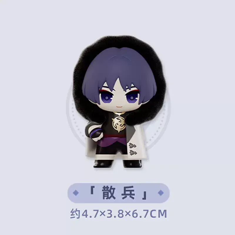Genshin Impact Auf Lager Fatui Harbinger Serie Blind Box Kawaii Trendige Q-Version Anime-Figuren-Sammlung Desktop-Überraschungsgeschenk
