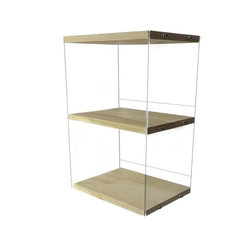Two-layer Home Decoration Vinyl Record Solid Wood Display Rack  Vinyl Album Storage Holder Record Storage Stands