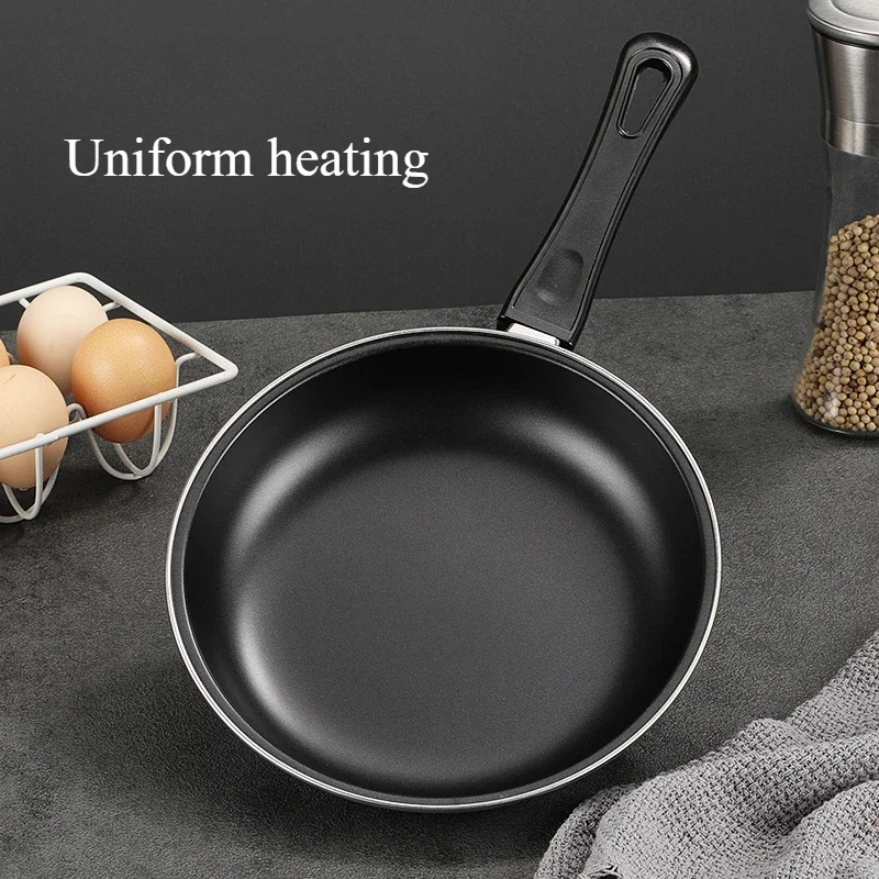 20/25/30cm Frying Pan Non-stick Mini Thick Steak Flat Iron Pancake Wok Pans Round Cooking Pot Cookware Home Kitchen Accessories