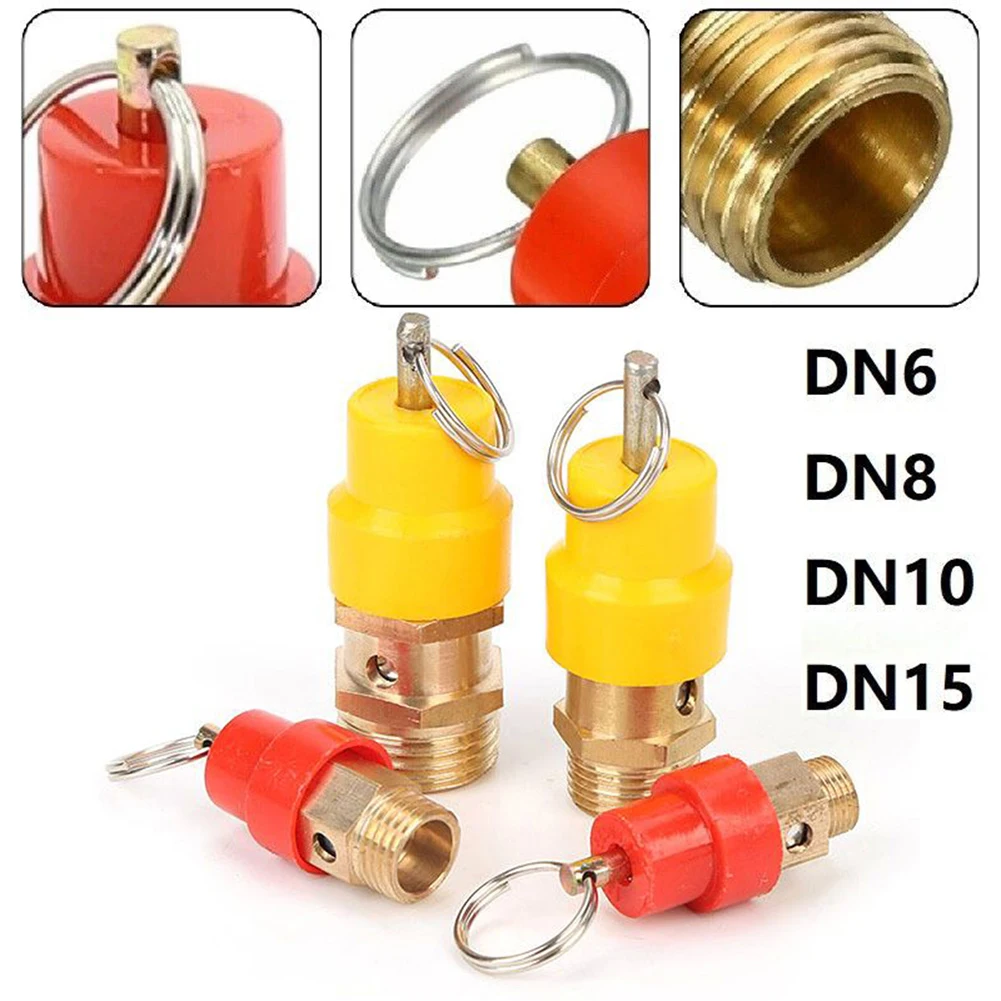 8KG Air Compressor Blow-off Valve 1/8 1/4 3/8 1/2 External Overpressure Valve Compressor Air Tool Replacement Accessories