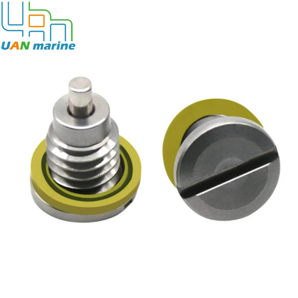 2 PCS 8M0058389 Marine Magnetic Outdrive Gear Case Drain Plug  Screw Gasket 22-8M0058389 22-67892A06 22-67892A1 22-67892