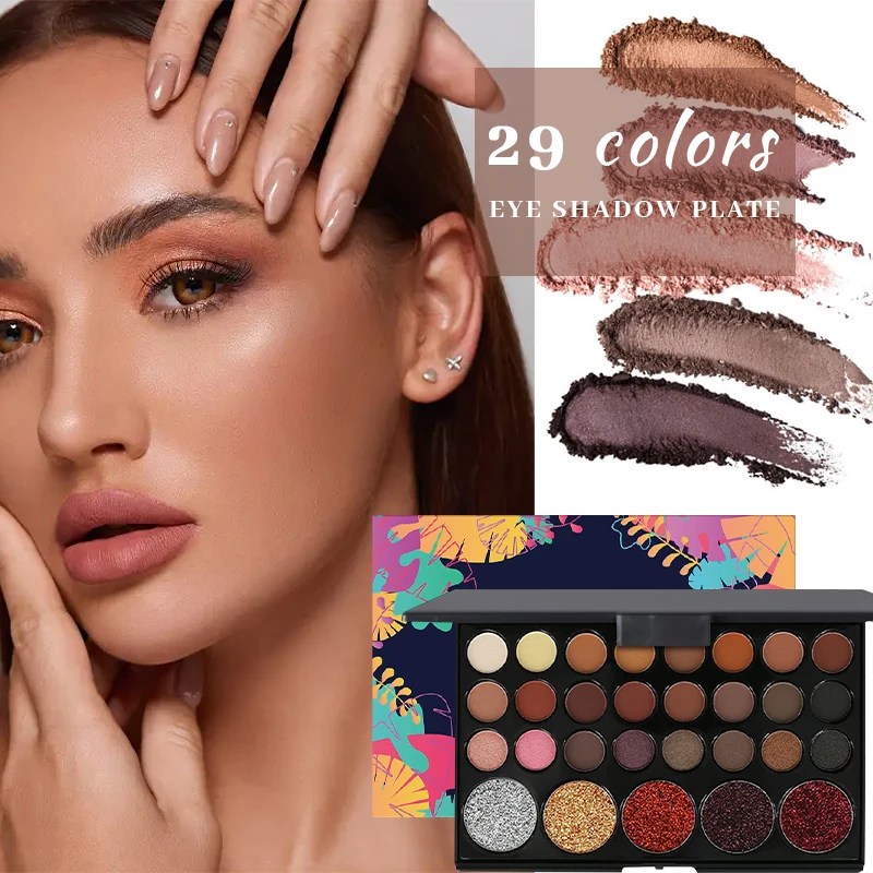 Paleta de sombras de ojos VERONNI de 50 colores – Tonos de primavera/verano, altamente pigmentados, fáciles de mezclar, todo en uno para looks creativos, brillo