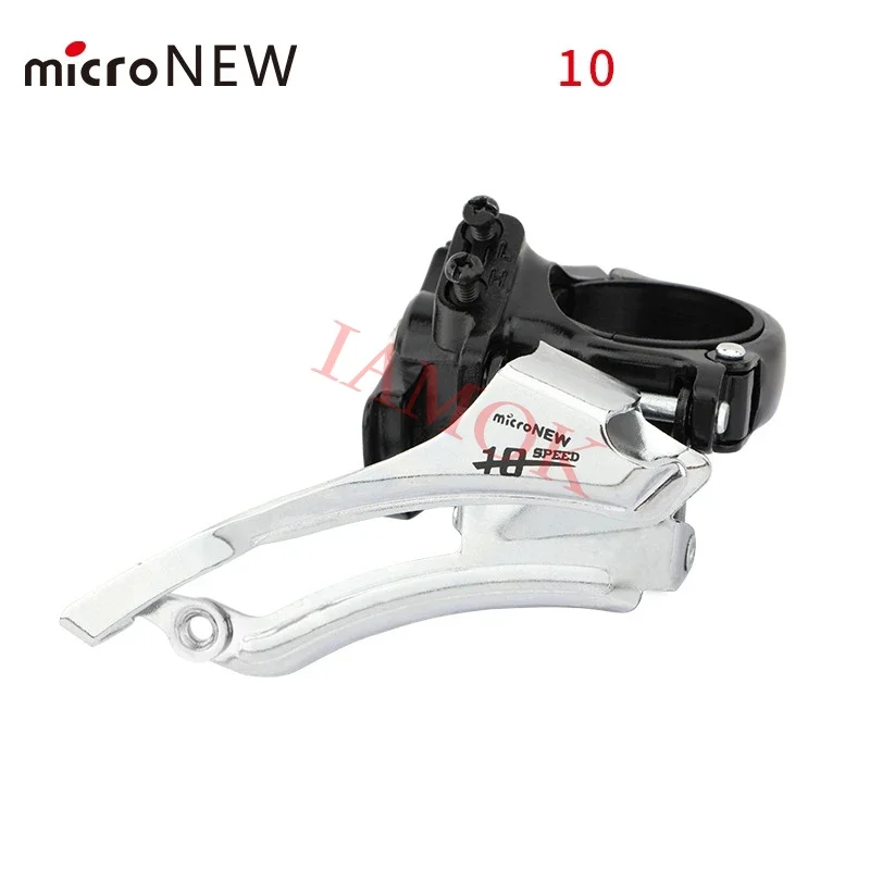 microNEW Mountain Bike Front Derailleur 7/8/9/10/11-speed Iamok Bicycle Dual-Pull Clamp Band Mount Derailleurs