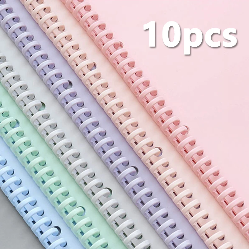 Clips de encuadernación de cuaderno A4 en espiral, 30 agujeros, 12mm, anillo de círculos, libro de papel de hojas sueltas, álbum de recortes,