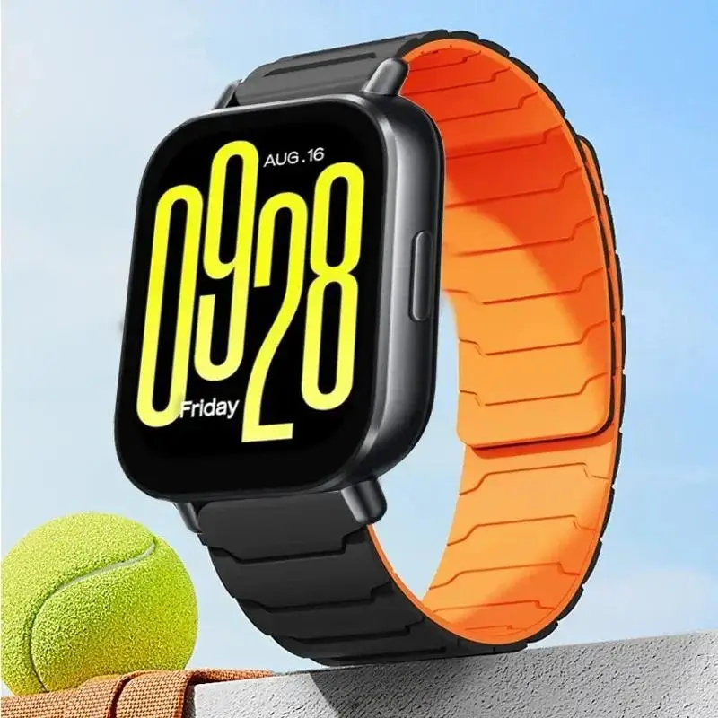 22mm Magnetic Silicone Strap For Redmi Watch 5 Active 5 Lite For Redmi Watch 3 Active 3 Lite Band For Xiaomi Watch S1 Pro/S4/S3